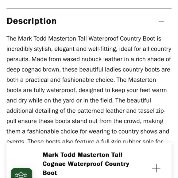 NEW Mark Todd Masterton Tall Equestrian Leather Boot - Picture 7 of 7